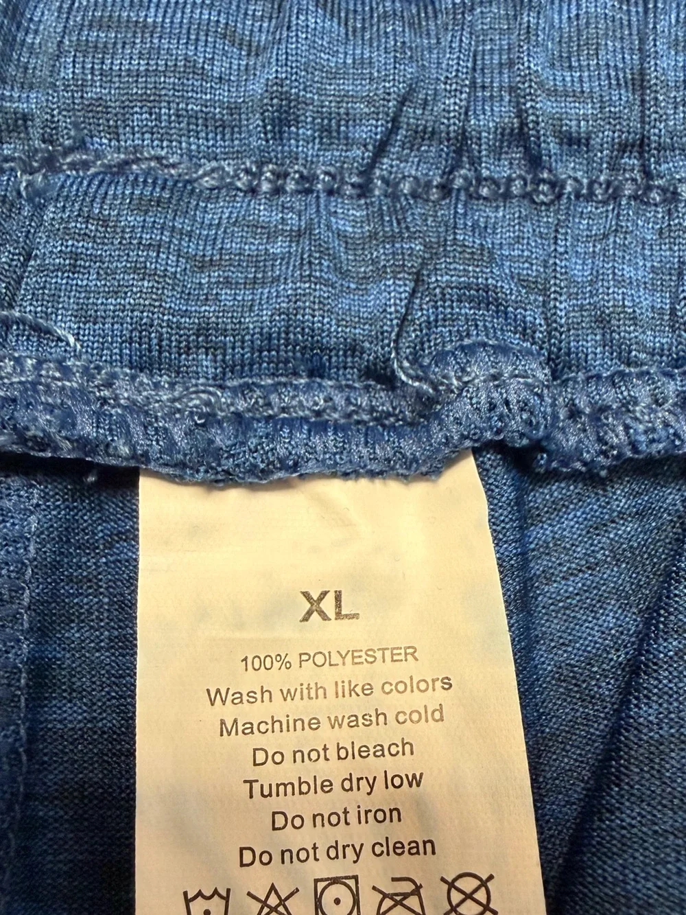 Men's Blue Performance Drawstring Shorts